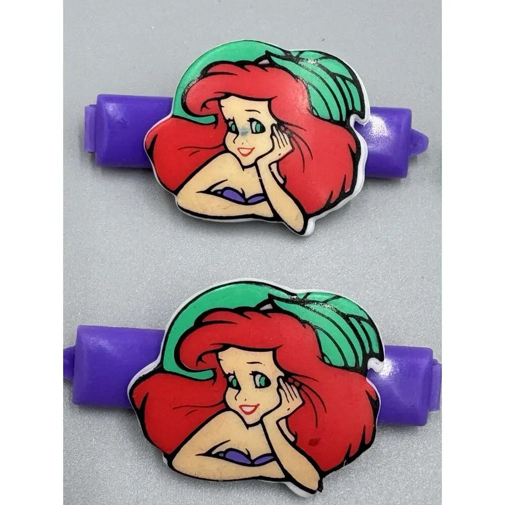 Vintage Disney's The Little Mermaid Barrette Clips 2 Sets‎ 4 Total
